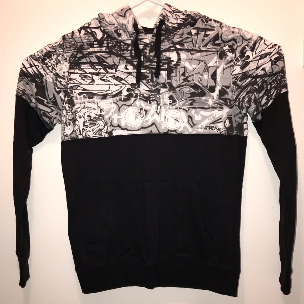 Carbon Graffiti Black Hoodie